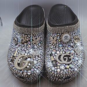 Crocs Crystal Embellished Clogs